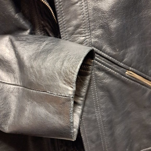 DKNY JEANS Leather Jacket - Picture 4 of 4